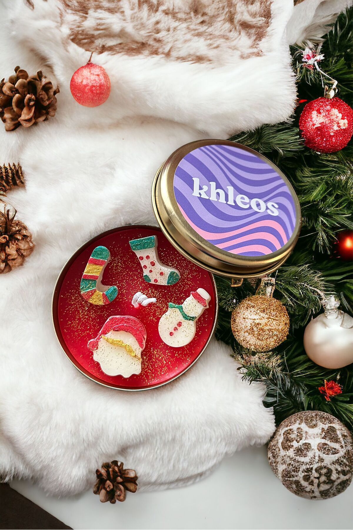 Santa's Secret Candle Egzotik Meyve Kokulu Yılbaşı Mumu 8,5x3cm