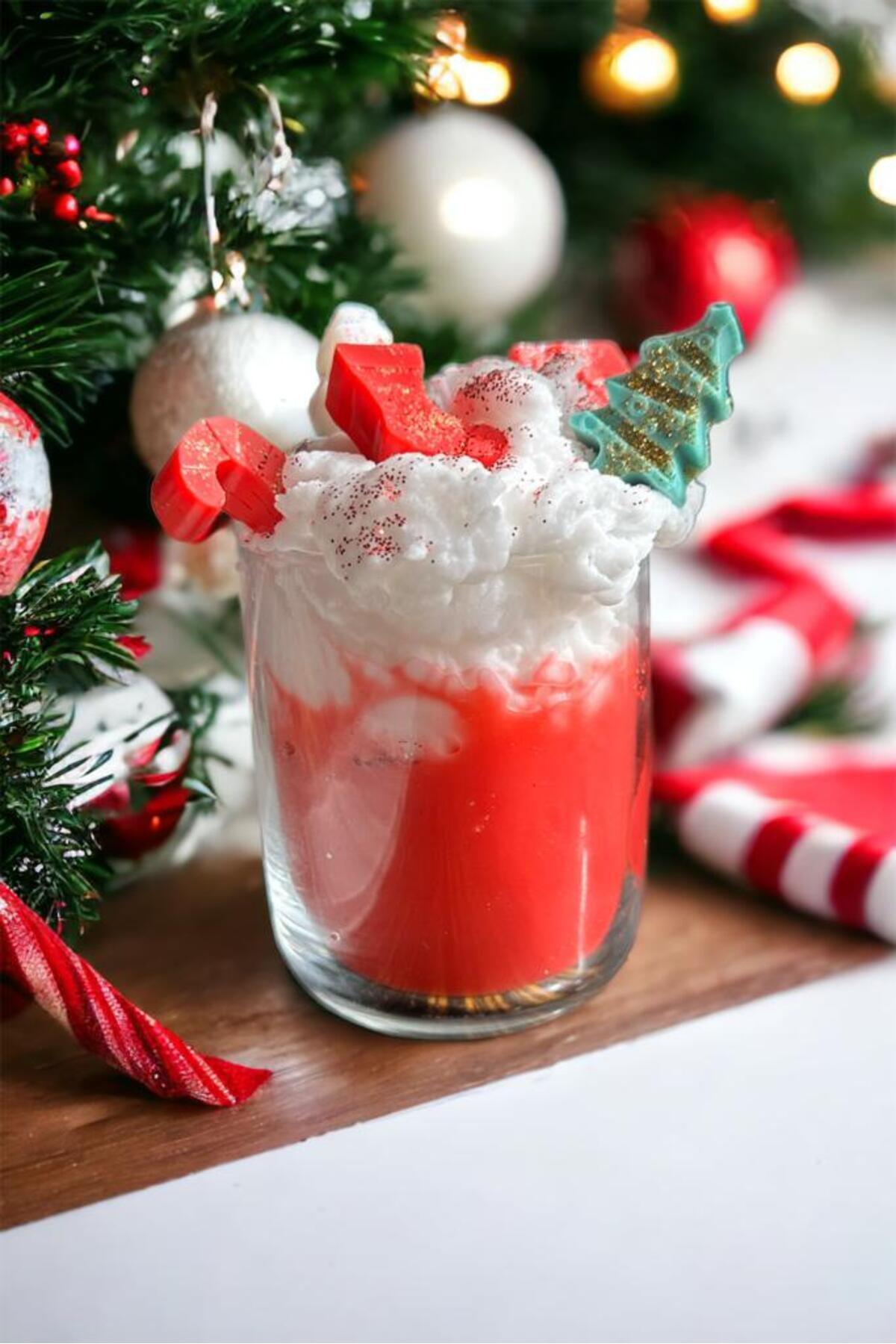 Christmas Dream Mora Mora Kokulu Yılbaşı Tasarım Bardak Mum, 130 g | Kokulu Dekoratif Mum