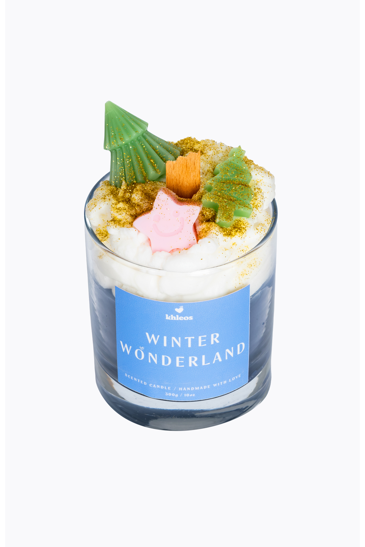 Winter Wonderland Okyanus Kokulu Mavi Mum, 300 g, 9x7 cm | Kokulu Dekoratif Mum