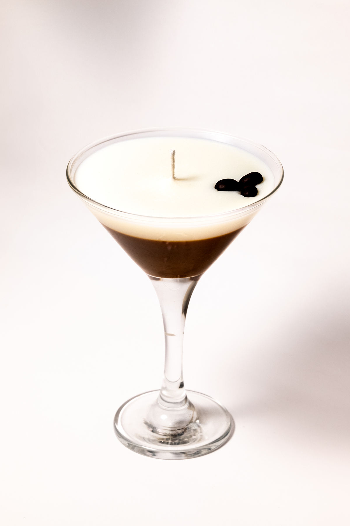 Espresso Martini Kahve Kokulu Beyaz Mum, 200g, Hediye & Dekor